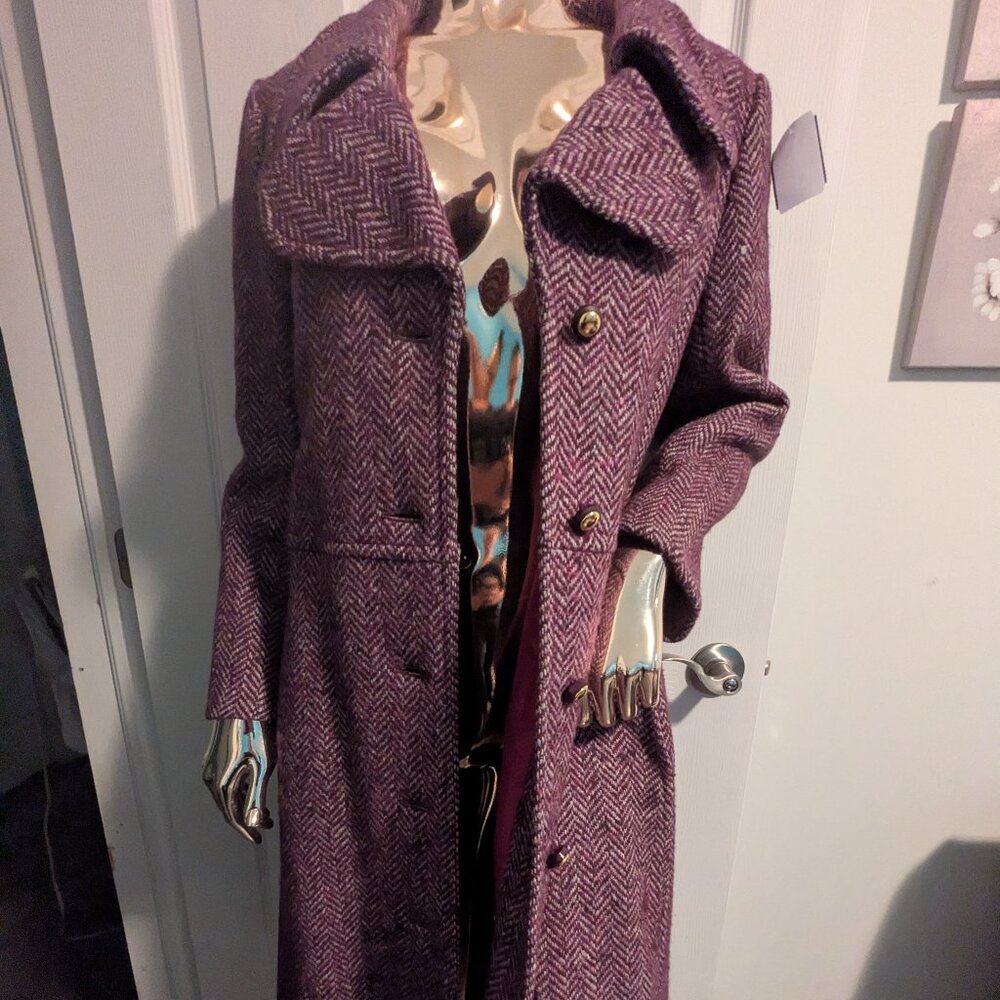 Women's Purple Pea Coat
